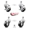 Service Caster 3.5 Inch Phenolic Wheel Swivel 12mm Threaded Stem Caster Brakes SCC, 2PK SCC-TS20S3514-PHR-M1215-2-TLB-2 - alternate 4